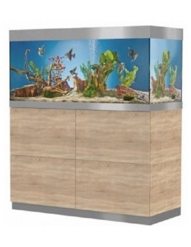Acquario OASE HighLine 200 con Supporto in Legno di Faggio Nero Lucido
