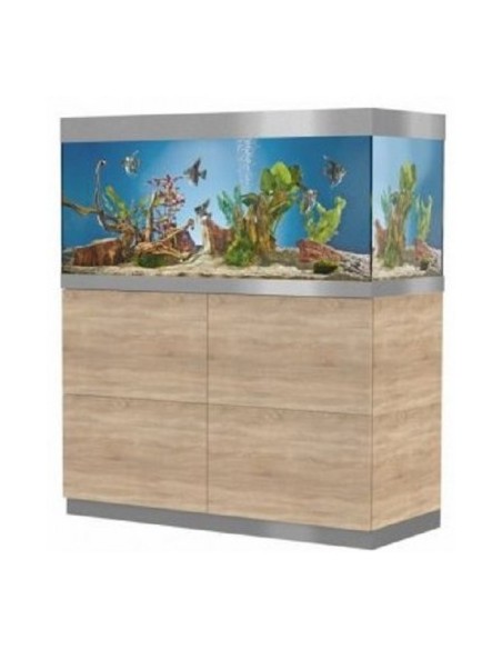Acquario OASE HighLine 200 con Supporto in Legno di Faggio Nero Lucido