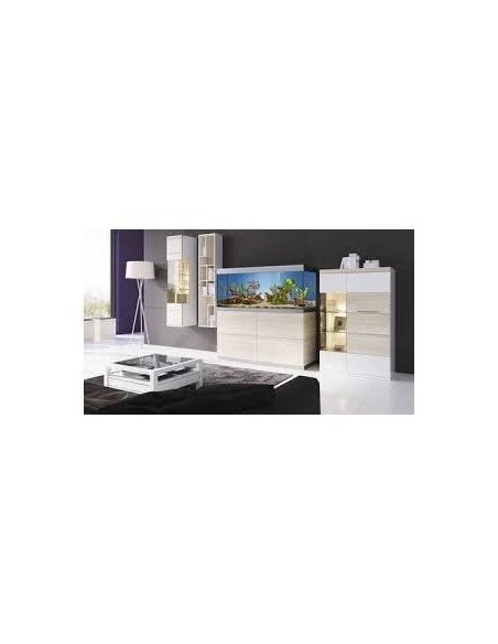Acquario OASE HighLine 200 con Supporto in Legno di Faggio Nero Lucido