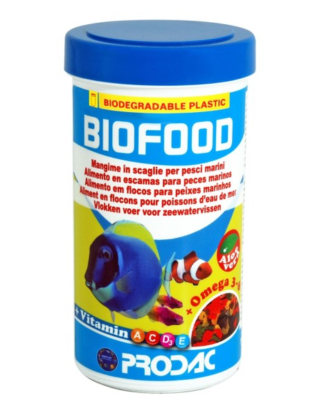 PRODAC BIOFOOD MANGIME IN SCAGLIE PER PESCI MARINI 250/50G