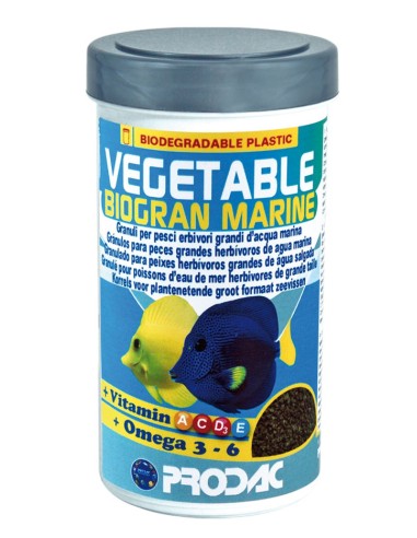 PRODAC VEGETABLE BIOGRAN MARINE MANGIME GRANULARE PER PESCI MARINI 250 ML/100G