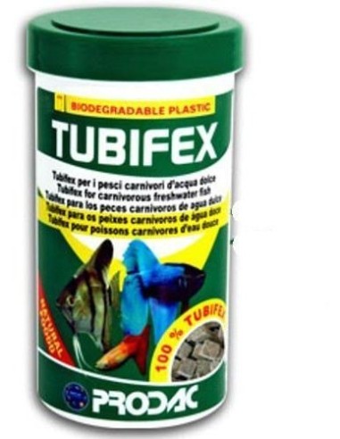 Prodac Tubifex 250 ml 25 Gr alimento naturale al 100 %