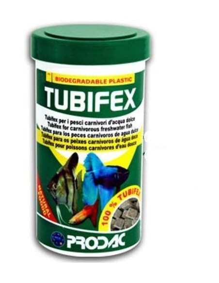 Prodac Tubifex 250 ml 25 Gr alimento naturale al 100 %