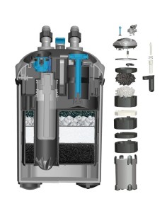 Prodac filtro esterno con lampada uv 7watt DF800 per acquari fino a 350 litri 2