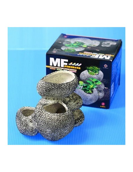 Up Aqua Ceramic Bonsai Stone Planter (Medium) per  Piante acquatiche vive