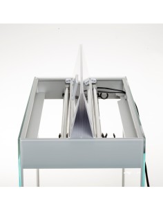 ACQUARIO AQUAEL GLOSSY 120 WITHE ACQUARIO 302LT CON SUPPORTO 2