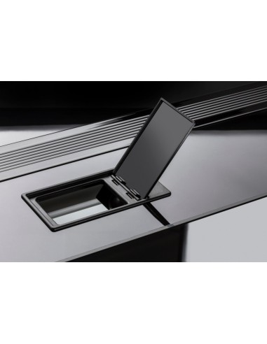 ACQUARIO AQUAEL GLOSSY 120 BLACK ACQUARIO 302LT CON SUPPORTO