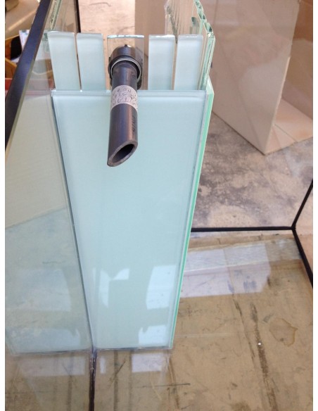 Vasca Acquario Artigianale Professionale IN TOTAL VETRO EXTRA CHIARO - 76x50x60h - 228LT (solo vasca)