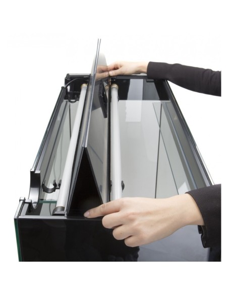 ACQUARIO AQUAEL GLOSSY 150 BLACK ACQUARIO 405LT CON SUPPORTO