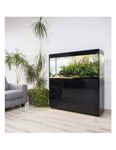 ACQUARIO AQUAEL GLOSSY 150 BLACK ACQUARIO 405LT CON SUPPORTO