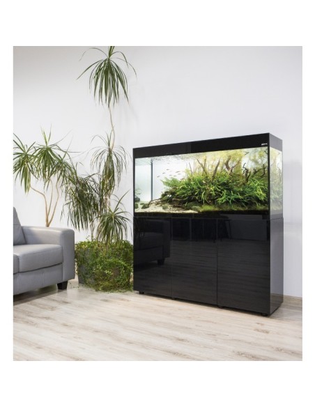 ACQUARIO AQUAEL GLOSSY 150 BLACK ACQUARIO 405LT CON SUPPORTO