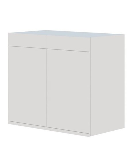 AQPet Kit Acquario Kubic 90 bianco con supporto in vetro extrachiaro