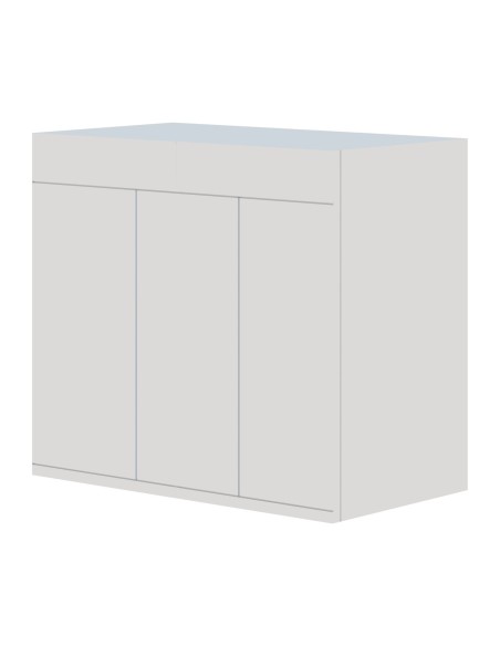 AQPet Kit Acquario Kubic 120 bianco con supporto in vetro extrachiaro