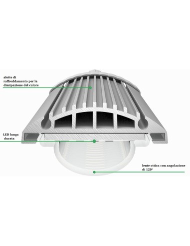 Aquatlantis easy led Universal 2.0 Freshwater Plafoniera LED Attacchi T5 e T8 1200 mm - 68000k - 52W