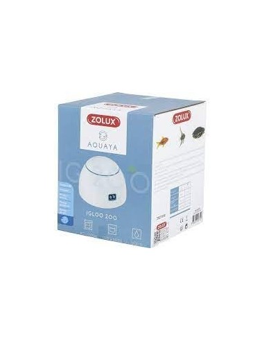 Zolux areatore igloo 200 2 vie per acquario da 100 fino a 200 litri colore bianco