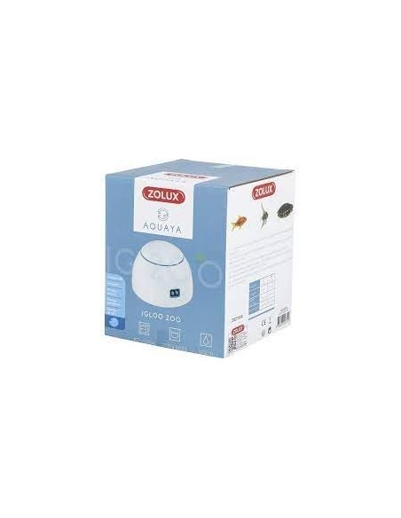 Zolux areatore igloo 200 2 vie per acquario da 100 fino a 200 litri colore bianco