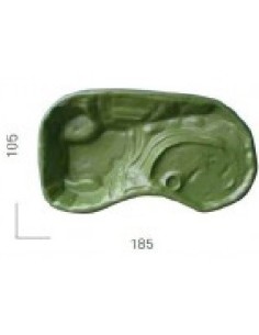 Ottavi laghetto termoformato Ninja per tartarughine