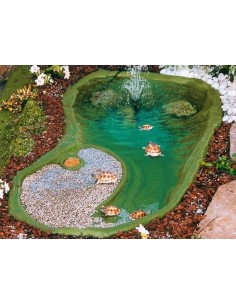 Ottavi laghetto termoformato Ninja per tartarughine 2