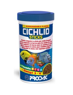 Prodac cichlid sticks gr 450 1200 ml mangime per ciclidi