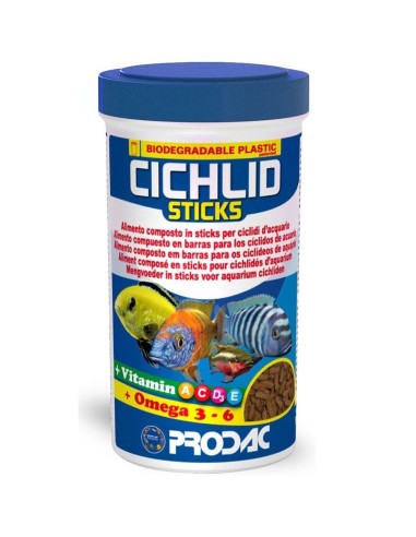 Prodac cichlid sticks gr 450 1200 ml mangime per ciclidi