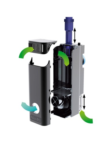 Tunze Comline® Streamfilter 3163 filtro / schiumatoio interno e/o esterno da sump per acquari fino a 400 LT