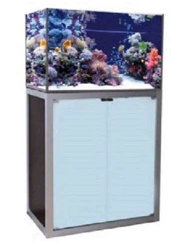 Vasca Acquario Artigianale Professionale  IN TOTAL VETRO EXTRA CHIARO -  140X45X60H - 378LT (con supporto)