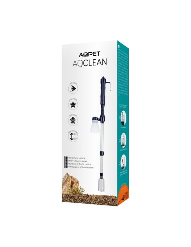 AQpet aspirarifiuti AQclean a batteria con alimentatore 12 v