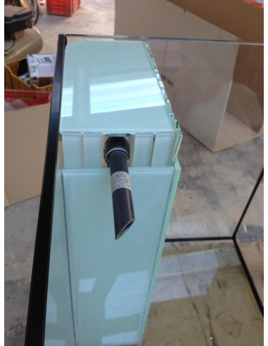 Vasca Acquario Artigianale Professionale  IN TOTAL VETRO EXTRA CHIARO -  110x50x50H - 275LT (con supporto)