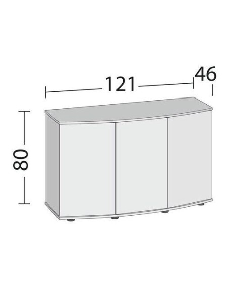 Juwel Supporto Vision 260 sbx Nero - cm121x46x80H