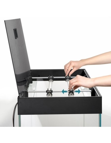 AQUAEL ACQUARIO OPTI SET 125 LITRI 81X36X51 H CM NERO (CON SUPPORTO)