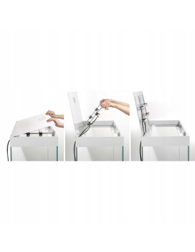 AQUAEL ACQUARIO OPTI SET 125 LITRI 81X36X51 H CM NERO (CON SUPPORTO)