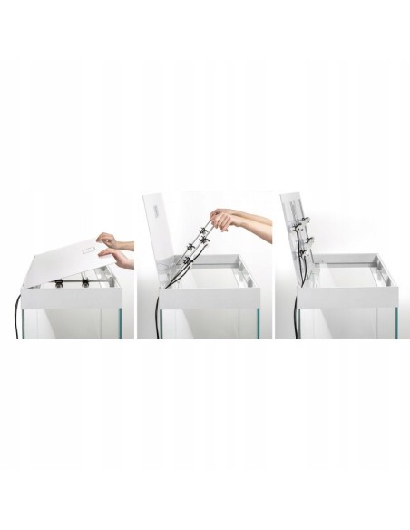 AQUAEL ACQUARIO OPTI SET 125 LITRI 81X36X51 H CM NERO (CON SUPPORTO)