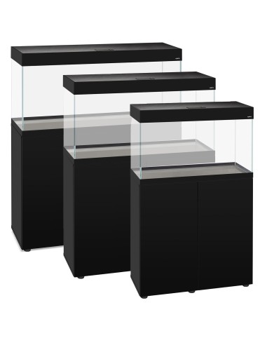 AQUAEL ACQUARIO OPTI SET 200 LITRI 101X41X56 H CM NERO (CON SUPPORTO)