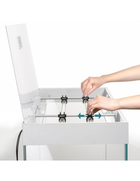 AQUAEL ACQUARIO OPTI SET 125 LITRI 81X36X51 H CM NERO (CON SUPPORTO)