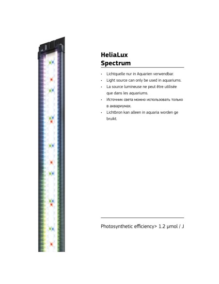 JUWEL PLAFONIERA HELIALUX SPECTRUM 1500 - 60 Watt PER ACQUARI DI FAUNA DI ACQUA DOLCE