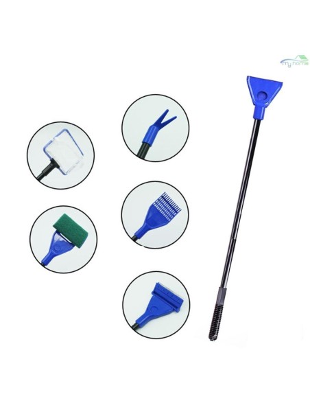 JENGCA SET TOOL 5 IN 1 RASCHIETTO PULIZIA ACQUARI 45 cm lunghezza