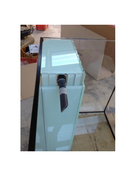 Vasca Acquario Artigianale Professionale  IN TOTAL VETRO EXTRA CHIARO -  80x40x50H - 160LT (con supporto)