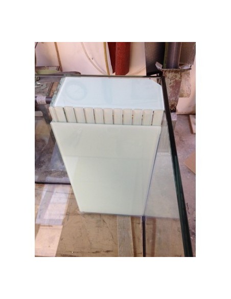 Vasca Acquario Artigianale Professionale  IN TOTAL VETRO EXTRA CHIARO -  80x40x50H - 160LT (con supporto)