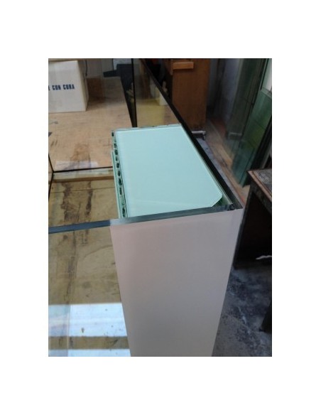 Vasca Acquario Artigianale Professionale  IN TOTAL VETRO EXTRA CHIARO -  80x40x50H - 160LT (con supporto)