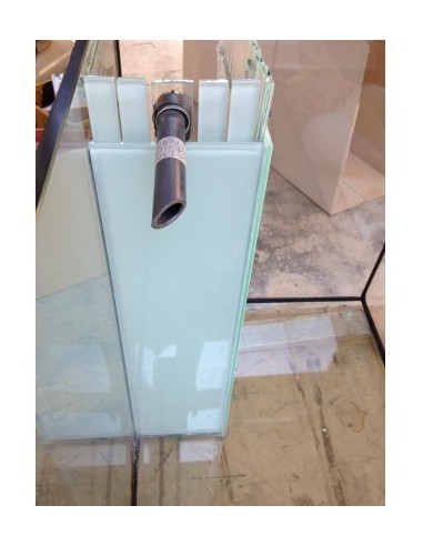 Vasca Acquario Artigianale Professionale  IN TOTAL VETRO EXTRA CHIARO -  80x40x50H - 160LT (con supporto)