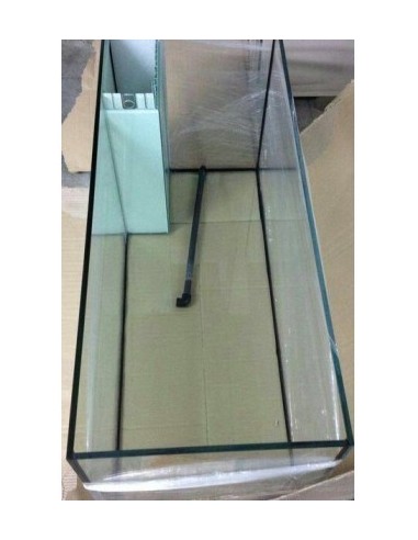 Vasca Acquario Artigianale Professionale  IN TOTAL VETRO EXTRA CHIARO -  80x40x50H - 160LT (con supporto)