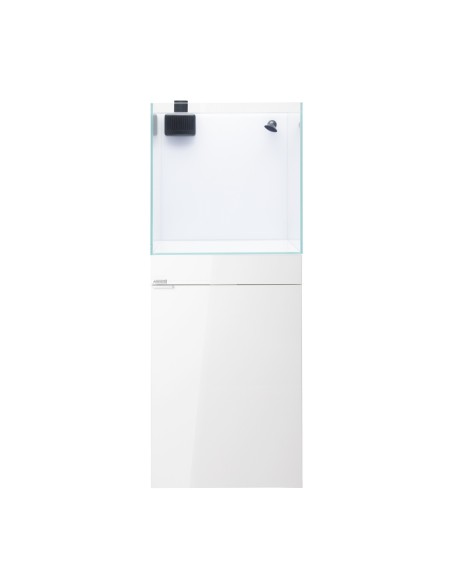 AQPet Kit Acquario Kubic 50 bianco con supporto in vetro extra chiaro
