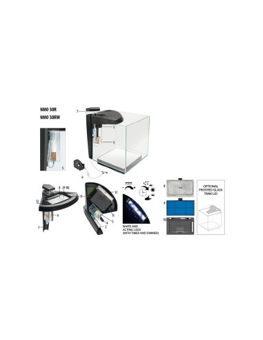 Newa Acquario Newamore Marine NMO 30 R Nero 28 litri