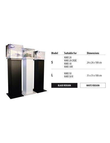 Newa Acquario  Newamore Marine NMO 50R Nero 45 litri con Supporto