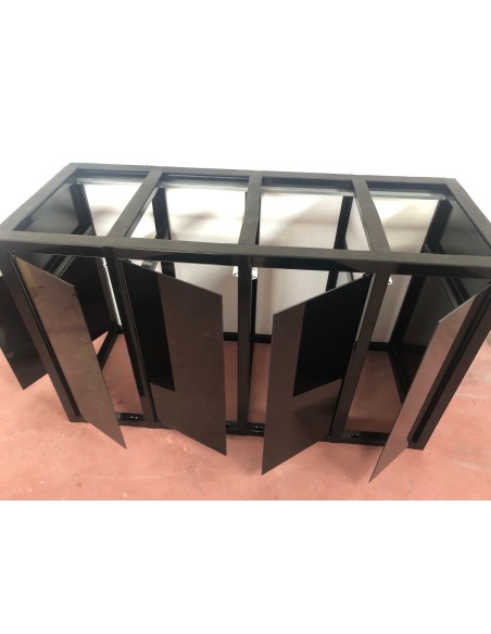 Vasca Acquario Artigianale Professionale  IN TOTAL VETRO EXTRA CHIARO -  150X80X60H - 720LT (CON SUPPORTO MOBILE)