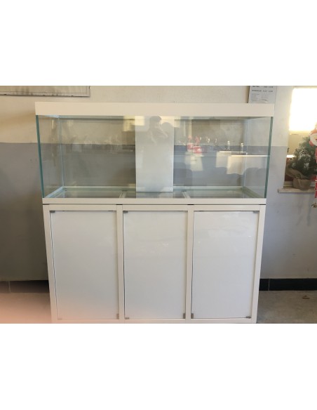 Vasca Acquario Artigianale Professionale  IN TOTAL VETRO EXTRA CHIARO -  150X80X60H - 720LT (CON SUPPORTO MOBILE)