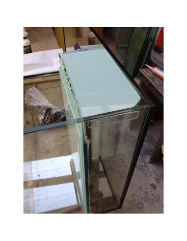 Vasca Acquario Artigianale Professionale  IN TOTAL VETRO EXTRA CHIARO -  150X80X60H - 720LT (CON SUPPORTO MOBILE)
