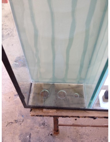 Vasca Acquario Artigianale Professionale  IN TOTAL VETRO EXTRA CHIARO - 120X40X50H -300LT  (solo vasca)
