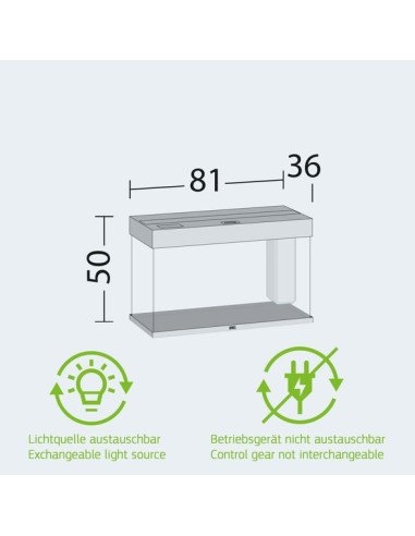 Juwel acquario Rio 125 nero con illuminazione a led (senza supporto)