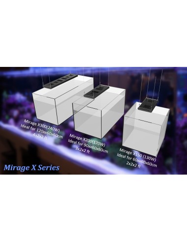 Plafoniera led dimmerabile MIRAGE X 150 - 135W con Wi FI control - cm 41x22x4h